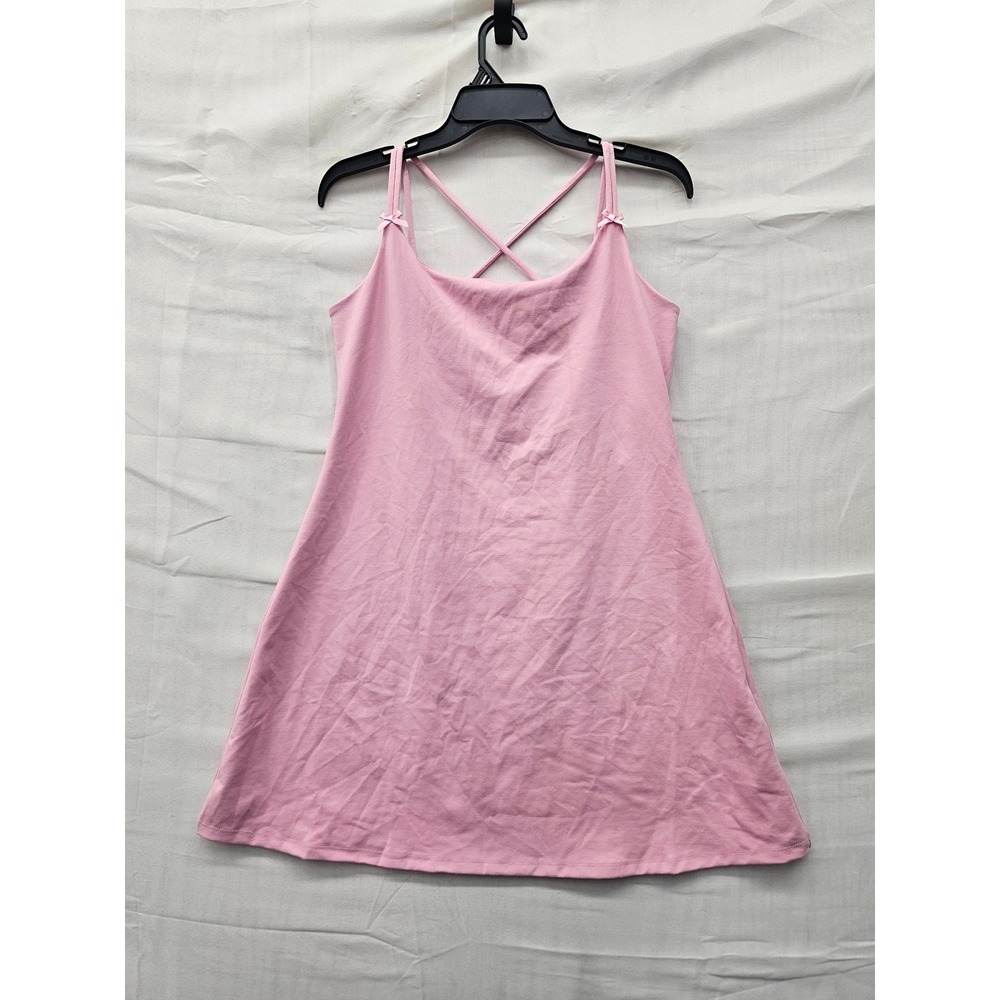 Wild Fable Womens Cross Back Mini Dress Pink Polyester Blend Casual Size Large